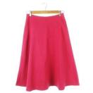 IENAイエナ●ミモレ丈 リネンフレアスカート●ピンク●麻