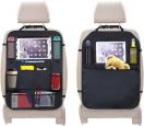 シートバックポケット 車用収納ポケット キックガード 付き 2枚セット