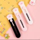 白 ホワイト 新品 可愛い 猫足 肉球 カッター 文房具 ファンシー
