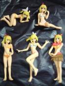 パチンコ 海物語 マリンちゃん ワリン ビキニ 水着 フィギュア 6体 セット 台付 ハワイ