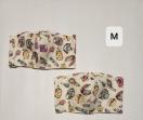 D43 100☆【限定】超レア柄  立体マスク   M 2枚セット コスメ柄(*^^*)