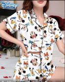 爆ヤス価格1390円★ディズニー   夏用パジャマセット 半袖 ショートパンツ 2点セットUSAサイズS(日本サイズL相当)