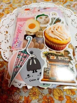 お裾分け☆フレークシール100枚☆15