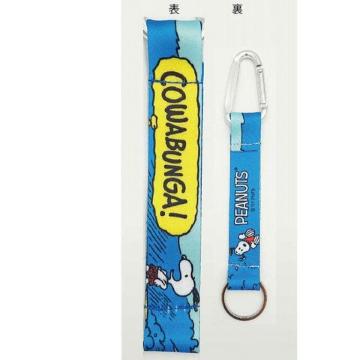 《New》スヌーピー(サーフィン)★鍵やパスケースをバッグなどに…カラビナキーベルト