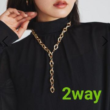 2way �`�F�[���l�b�N���X�@�S�[���h�@2750�~����