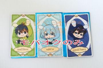 イラストカード ブルーロックnamcoナムコ casual bunny 第1弾特典 潔世一 氷織羊 烏旅人 各1枚 計3枚セット
