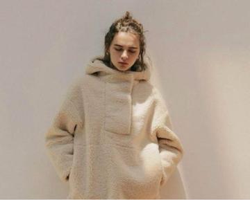 la peau de gem ボアボンディングパーカー