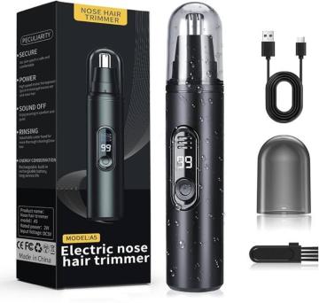 鼻毛カッター メンズ はなげカッター エチケットカッター 1台3役 Type-C充電式 LCD残量表示 水洗い 静音 持ち運び便利