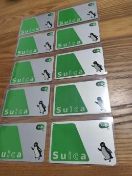 Suica �y���M���f�U�C�� ��ʌnIC�J�[�h �f�|�W�b�g�̂� 10���Z�b�g JR�����{