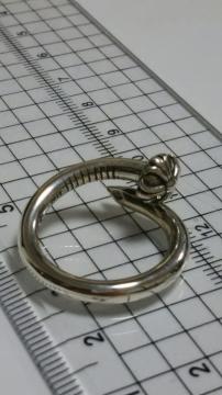 ☆クロムハーツ  正規品☆  ネイル クロスボール リング  15号  美品