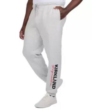 コストコ カークランド スエットパンツ メンズ  Kirkland Signature Men's 裏起毛 グレー XL 新品