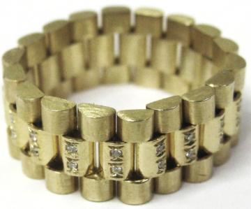 美品18K 750 18金 ダイヤ36ヶ入サイズ#22〜22.5 2コマ外せます