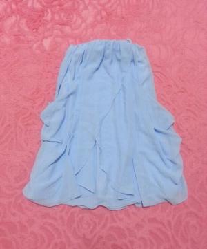 リップ/LIP*2wayシフォンドレープベアチュニック*サックス*新品