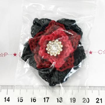 3*ハンドメイド♪ポインセチア風モチーフ 11