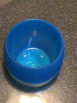 フラワーポット、ブルー、中サイズ