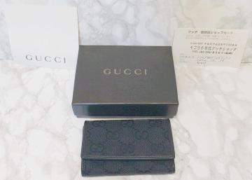  Ob` GUCCI L[P[X  6AtbN LoX key case black