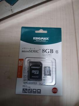 KINGMAX microSDHC 8GB CLASS4 SD�A�_�v�^�[�t �������[�J�[�h KM-MCSDHC4X8G