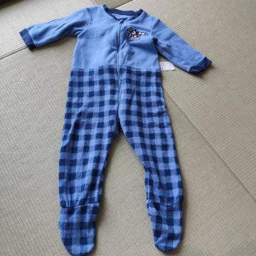 ユニクロ ミッキーマウス ロンパース 80cm 青