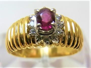 K18Pt900 18v`i RrO r[0.36ct_C0.12ct