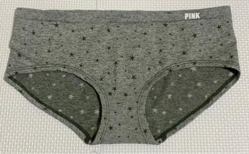 PINK 星柄 グレー ショーツ