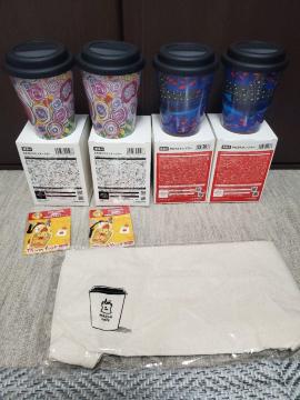 LAWSON グッズセット タンブラー4個 エコバッグ 他