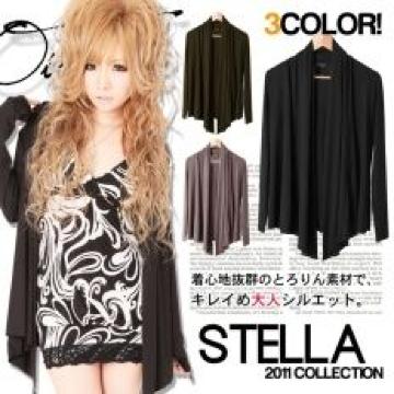 《New》BETTY掲載★小悪魔・裾アシメ*トッパーカーディガン<カーキM>