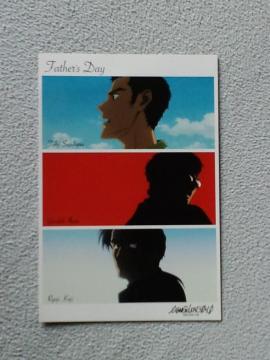 エヴァンゲリオン☆非売品メッセージカード 鈴原トウジ 碇ゲンドウ 加持リョウジ