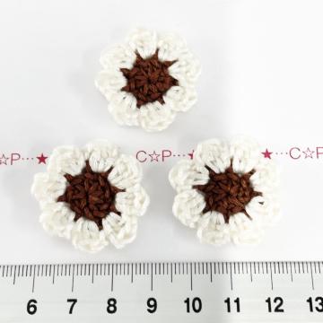 1*ハンドメイド♪花びらよれないお花モチーフ 3