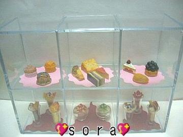 ぷちサンプル《パフェ・ケーキ・かき氷》18点セット ケース付