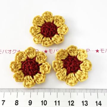 1*ハンドメイド♪花びらよれないお花モチーフ 11