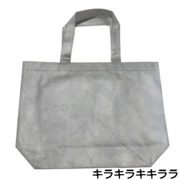 《New》アウトドアやサブバック等に……シンプル*不織布★トートバッグ(ブラック)