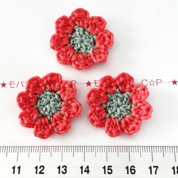 1*ハンドメイド♪花びらよれないお花モチーフ 15