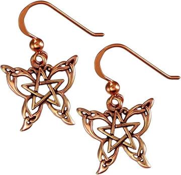 DD Butterfly Pentacle Small Copper Wicca