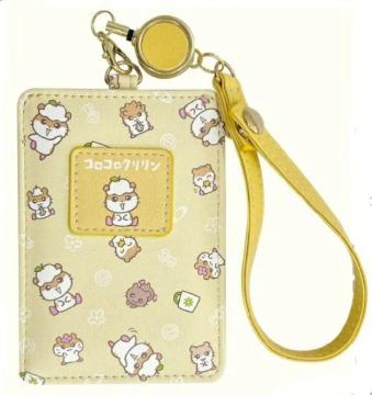 コロコロクリリン リール付き パスケース ICカード 定期入れ サンリオ 定期券