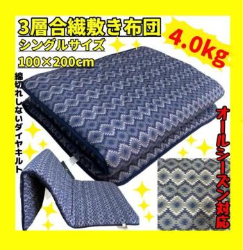 ������3�w���@�~�z�c���V���O���T�C�Y��100�~200cm��4.0kg���_�C���L���g