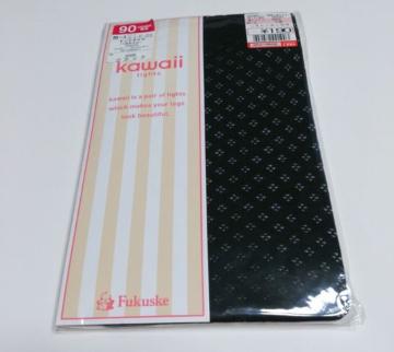 しまむら★ドットダイヤ柄 タイツ