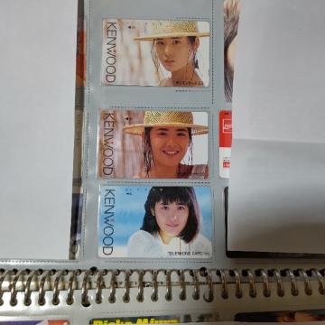 テレカ50度数 富田靖子'87 KENWOOD  W フリー110#28030#42307 未使用 カタログ