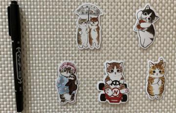 �L �C���X�g �V�[�� �X�e�b�J�[ 5���Z�b�g �~�j���^�[85�~������ ������