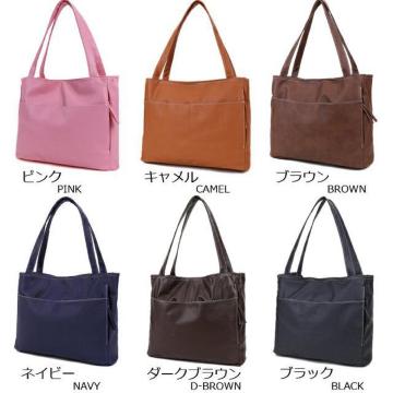 ブラウン★シンプル大容量レディーストートマザーズママバッグ