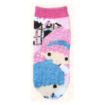 【キキララ リトルツインスターズ】可愛い♪もっこもこ 靴下.ソックス 22〜24cm