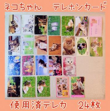 使用済テレカ★テレホンカード★ネコちゃん★猫★Cat★ねこ★動物★インテリア★マニア★テレホンカード使用済★テレカ使用済★送料無料