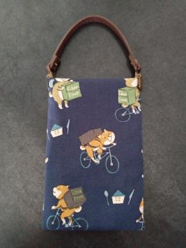 ハンドメイド スマホポーチ 柴犬