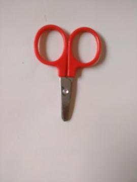 中古品 ミニはさみ 赤色
