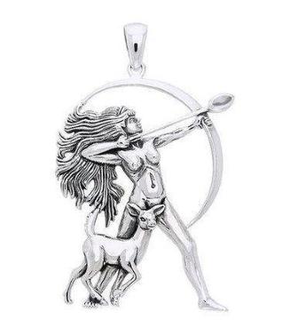 PS: Diana Goddess Silver Pendant