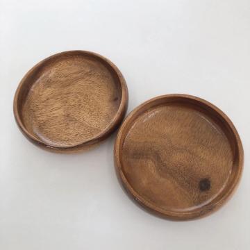 ◆アカシアプレート2枚セット◆円プレート/ハワイアン食器/小物入れ★小傷アリ!!