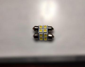 �ԗp LED ���[�������v 31mm 8�A 5050SMD ���F 2�Z�b�g �h�A ���[�����C�g