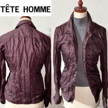 ���i TETE HOMME �e�b�g�I�� �V�����H �f�j�� �� �W���P�b�g ���{�� 4(S) �h���X �Z���N�g �L���J�W �t�A�E�^�[