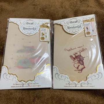 激安国産タトゥー風ストッキング2組サイズM〜L