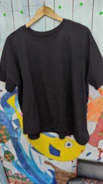UNIQLO ���j�N�� ��T�V���c ���n ��100% ���� ���E���h�l�b�N M�T�C�Y����