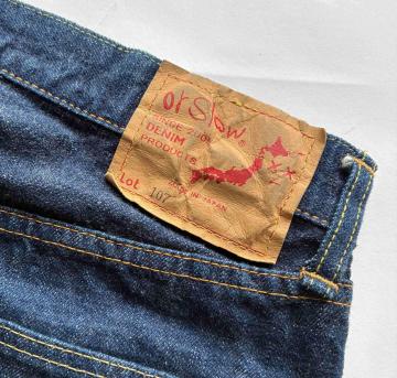 OrSlow �I�A�X���E �f�j���p���c 107 IVY FIT size1 denim �Z���r�b�` �Ԏ� ����